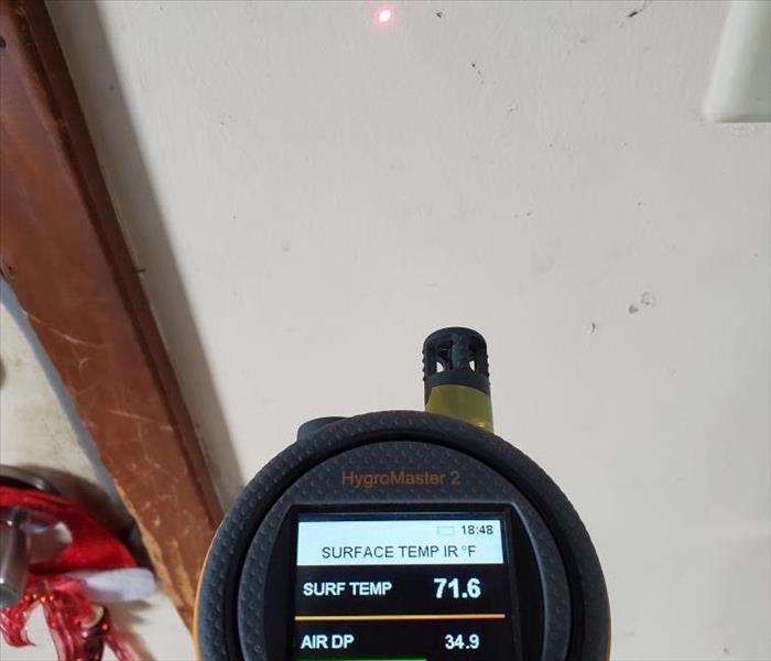 Checking surface temps with an IR thermometer