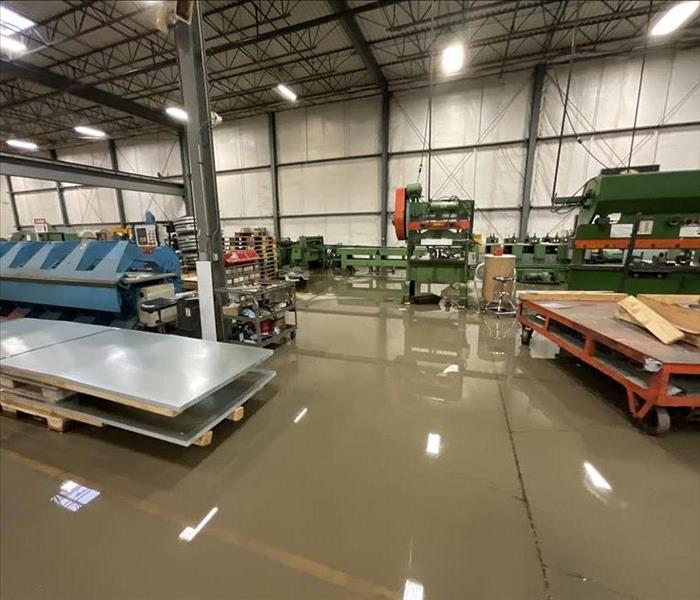 Manufacturing floor flooded